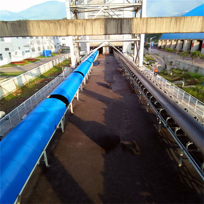 Hệ thống băng tải thép carbon để lưu trữ vận chuyển hạt than quặng