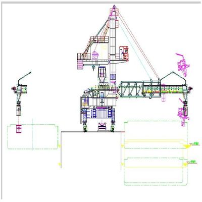 Nhà ga cảng biển Máy xúc tàu hạng nặng để tải hạt than quặng