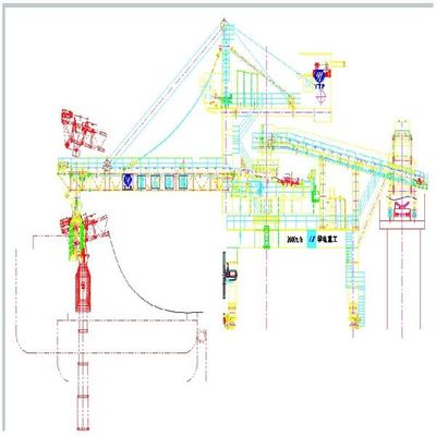 Công suất 2000 Tph Loại dây đai Máy xúc tàu để tải hàng đóng bao