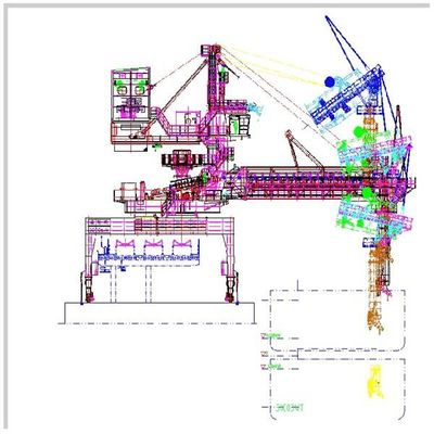 Công suất 2000 Tph Loại dây đai Máy xúc tàu để tải hàng đóng bao