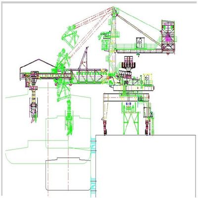 Công suất 3000 tấn hạng nặng Máy xúc băng tải liên tục loại dây đai