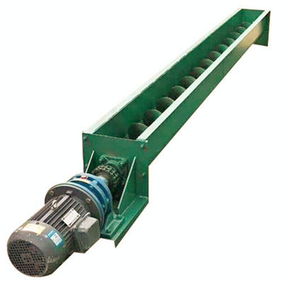 Băng tải trục vít ngang máng nghiêng Loại điện