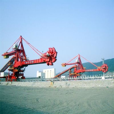 Stockyard Stacker và Reclaimer Với Bucket Wheel