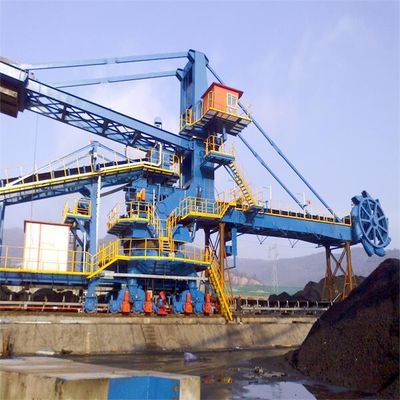 Stockyard Stacker và Reclaimer Với Bucket Wheel