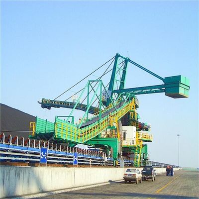 Stockyard Stacker và Reclaimer Với Bucket Wheel