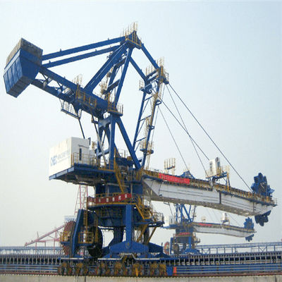 Stockyard Stacker và Reclaimer Với Bucket Wheel