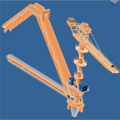 Công suất 600tph Stockyard Stacker và Reclaimer cho Vật liệu số lượng lớn