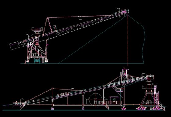 Thiết bị xếp chồng bên hông Cantilever Stacker để xếp vật liệu trong kho