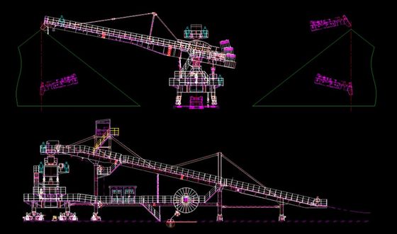 Thiết bị xếp chồng bên hông Cantilever Stacker để xếp vật liệu trong kho