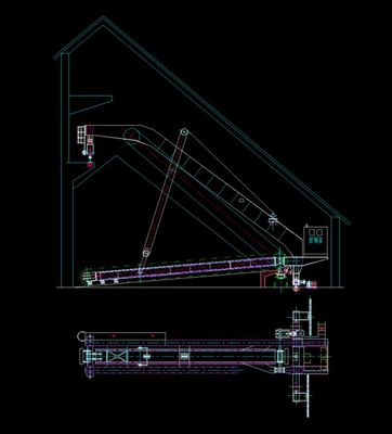 Giàn loại Scraper Reclaimer để xếp dỡ hàng hóa số lượng lớn trong kho hàng