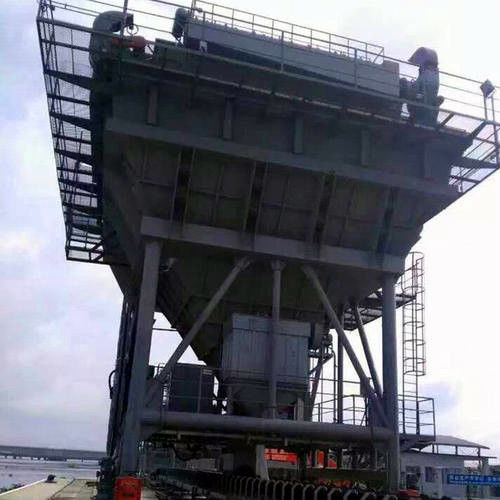 Loại hộp mực Phễu sinh thái kiểm soát bụi cho việc dỡ hàng viên gỗ ở cảng biển